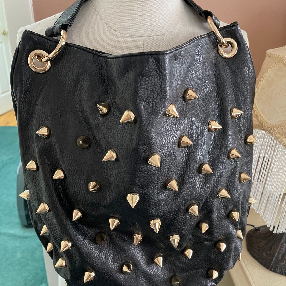 Deux Lux Black Leather Handbag